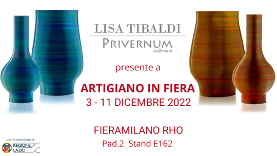 Lisa Tibaldi Privernum Collection Home Design a Milano ad Artigiano in Fiera dal 3 all'11 dicembre 2022