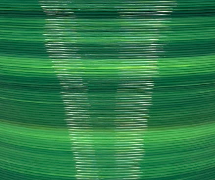 Vaso in resina di mais stampato in 3D PRIVERNUM collection referenza colore green-lime